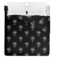 Ancient Greek Artwork Motif Pattern Duvet Cover Double Side (queen Size) by dflcprintsclothing