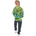 Green Vivid Marble Pattern Kids  Hooded Pullover View2