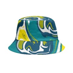 Green Vivid Marble Pattern 14 Bucket Hat by goljakoff
