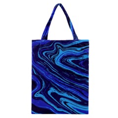 Blue Vivid Marble Pattern 16 Classic Tote Bag by goljakoff