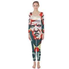 Trump Nope Long Sleeve Catsuit by goljakoff