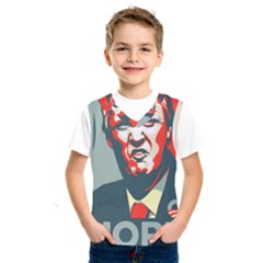 Trump Nope Kids  Basketball Tank Top by goljakoff