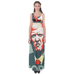 Trump Nope Empire Waist Maxi Dress by goljakoff