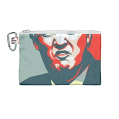 Trump Nope Canvas Cosmetic Bag (medium) by goljakoff
