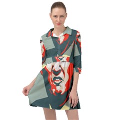 Trump Nope Mini Skater Shirt Dress by goljakoff