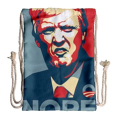 Trump2 Drawstring Bag (large) by goljakoff