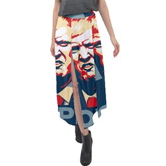 Trump2 Velour Split Maxi Skirt by goljakoff