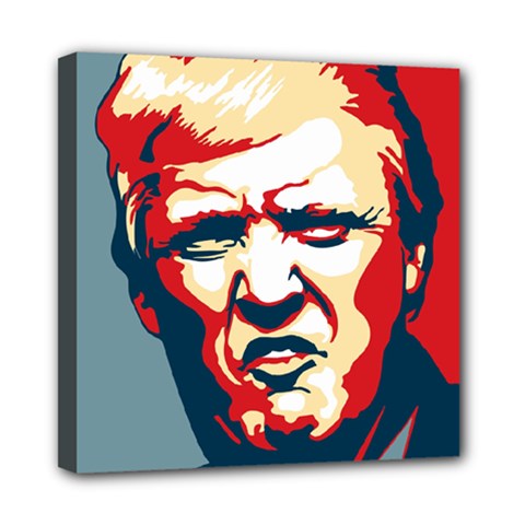 Trump Pop Art Mini Canvas 8  X 8  (stretched) by goljakoff