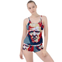 Trump Pop Art Boyleg Tankini Set  by goljakoff