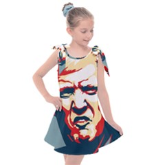 Trump Pop Art Kids  Tie Up Tunic Dress by goljakoff