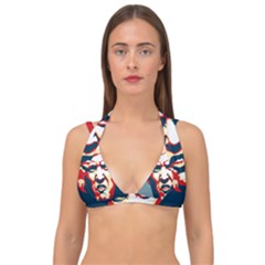 Trump Pop Art Double Strap Halter Bikini Top by goljakoff