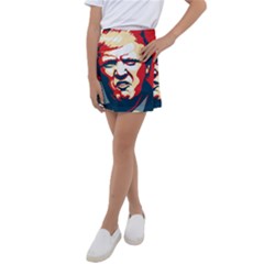 Trump Pop Art Kids  Tennis Skirt by goljakoff