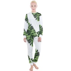 Green Banana Leaves Women s Lounge Set by goljakoff