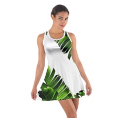 Banana Leaves Cotton Racerback Dress by goljakoff