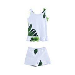 Banana Leaves Kids  Boyleg Swimsuit by goljakoff