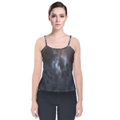 Mystic Moon Collection Velvet Spaghetti Strap Top