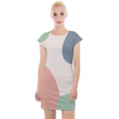 Abstract Shapes  Cap Sleeve Bodycon Dress by Sobalvarro