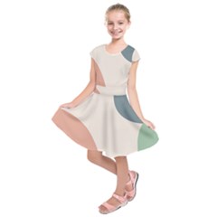 Abstract Shapes  Kids  Short Sleeve Dress by Sobalvarro