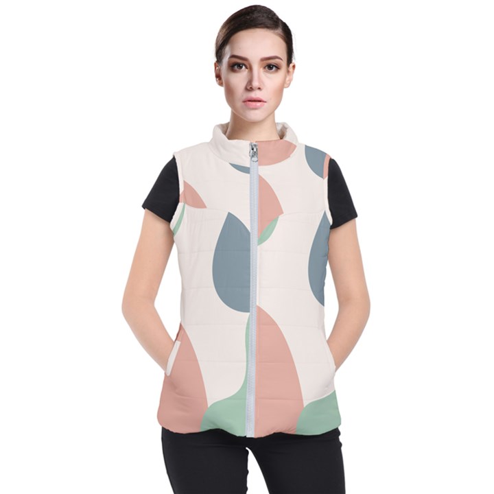 Abstract shapes  Women s Puffer Vest