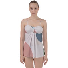 Abstract Shapes  Babydoll Tankini Set by Sobalvarro