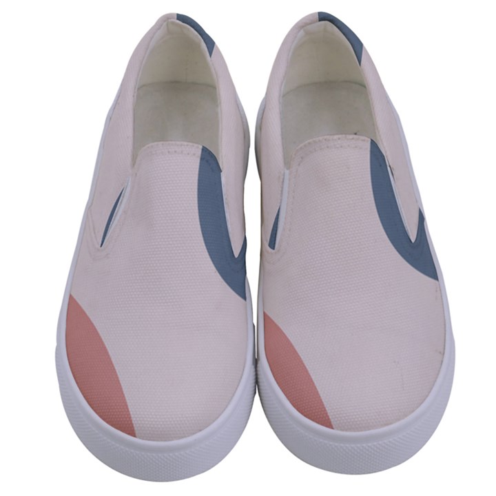 Abstract shapes  Kids  Canvas Slip Ons