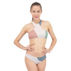 Abstract Shapes  High Neck Bikini Set by Sobalvarro