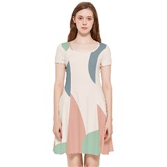 Abstract Shapes  Inside Out Cap Sleeve Dress by Sobalvarro