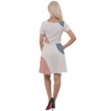 Abstract shapes  Cap Sleeve Velour Dress  View2