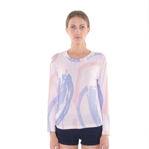 Marble Stains  Women s Long Sleeve Tee by Sobalvarro