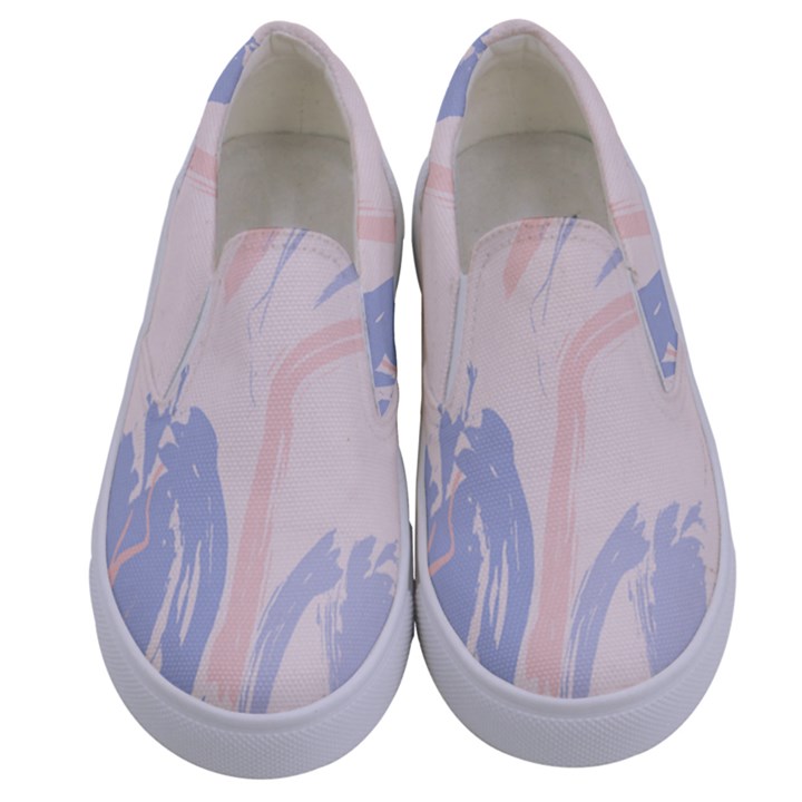 Marble stains  Kids  Canvas Slip Ons