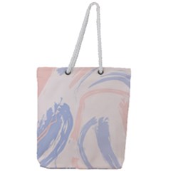 Marble Stains  Full Print Rope Handle Tote (large) by Sobalvarro