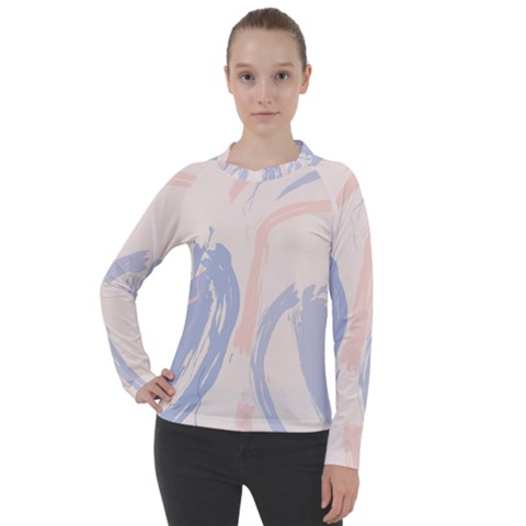 Marble Stains  Women s Pique Long Sleeve Tee by Sobalvarro