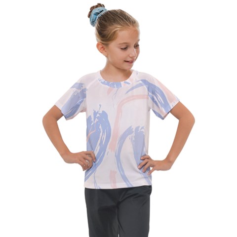 Marble Stains  Kids  Mesh Piece Tee by Sobalvarro