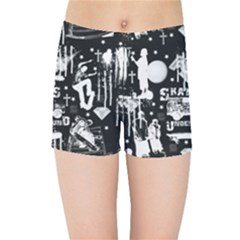 Skater-underground2 Kids  Sports Shorts by PollyParadise