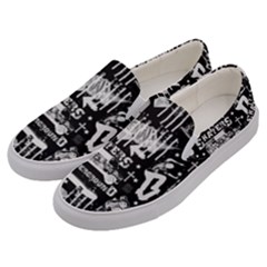Skater-underground2 Men s Canvas Slip Ons by PollyParadise