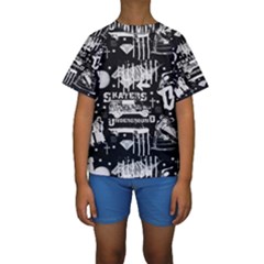 Skater-underground2 Kids  Short Sleeve Swimwear