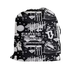 Skater-underground2 Drawstring Pouch (2xl) by PollyParadise