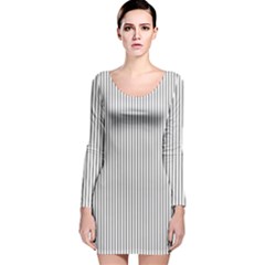 Zappwaits - Fine Long Sleeve Velvet Bodycon Dress by zappwaits