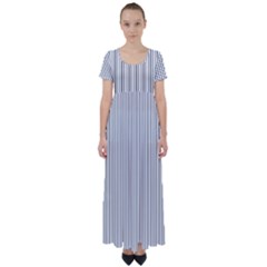 Zappwaits - Fine High Waist Short Sleeve Maxi Dress by zappwaits