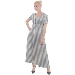 Zappwaits - Fine Button Up Short Sleeve Maxi Dress by zappwaits