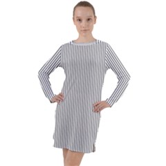 Zappwaits - Fine Long Sleeve Hoodie Dress by zappwaits