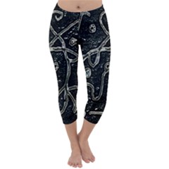 Abstract Surface Artwork Capri Winter Leggings  by dflcprintsclothing