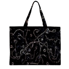 Abstract Surface Artwork Zipper Mini Tote Bag