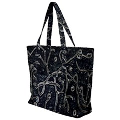 Abstract Surface Artwork Zip Up Canvas Bag by dflcprintsclothing