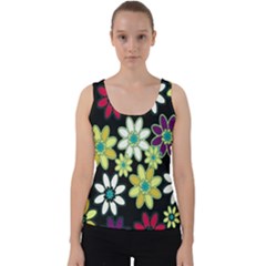 Flowerpower Velvet Tank Top