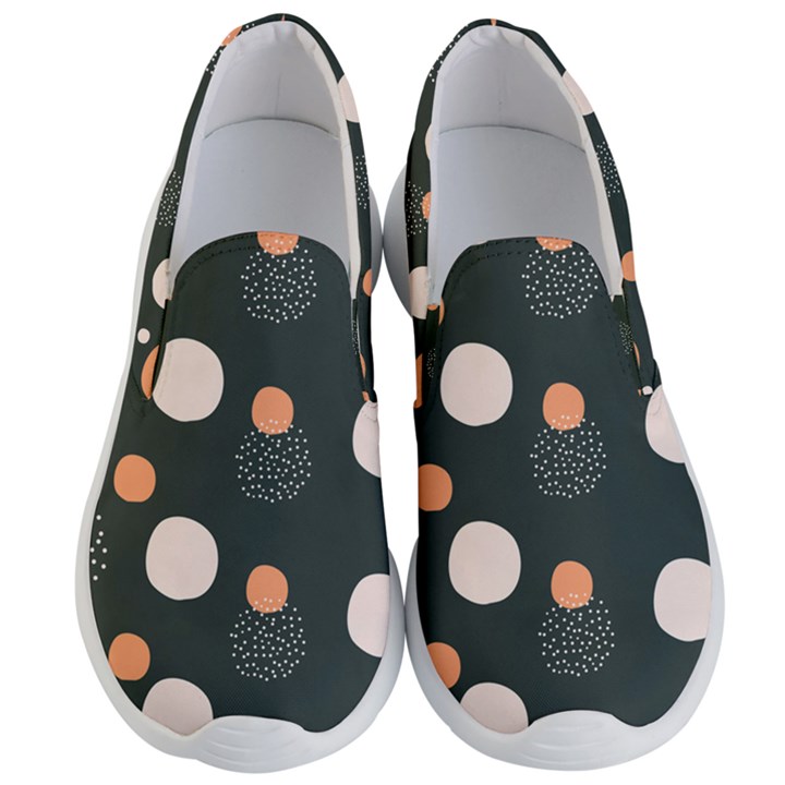 Black peach white  Men s Lightweight Slip Ons