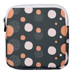 Black Peach White  Mini Square Pouch by Sobalvarro