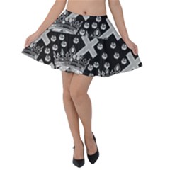 Royalcrown Velvet Skater Skirt