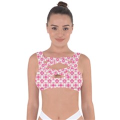 Pink-shabby-chic Bandaged Up Bikini Top by PollyParadise