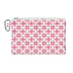 Pink-shabby-chic Canvas Cosmetic Bag (large) by PollyParadise